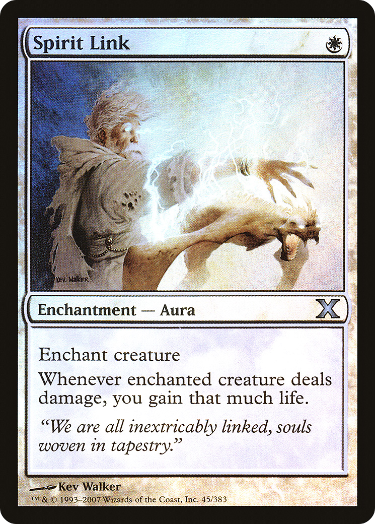 Spirit Link (10E-45★) [Tenth Edition] Foil MTG Single Wizards of the Coast