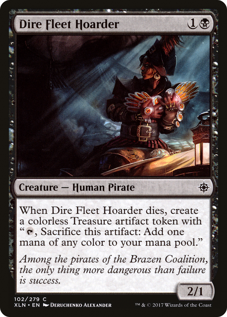 Dire Fleet Hoarder (XLN-102) [Ixalan] Foil MTG Single Wizards of the Coast
