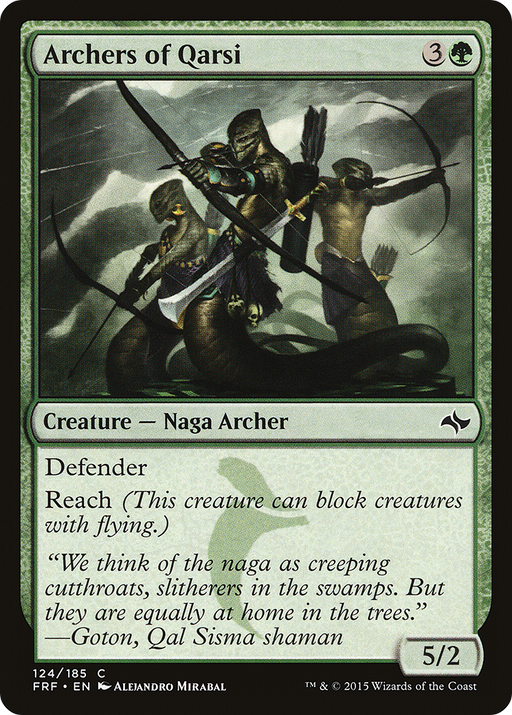Archers of Qarsi (FRF-124) [Fate Reforged] MTG Single Wizards of the Coast