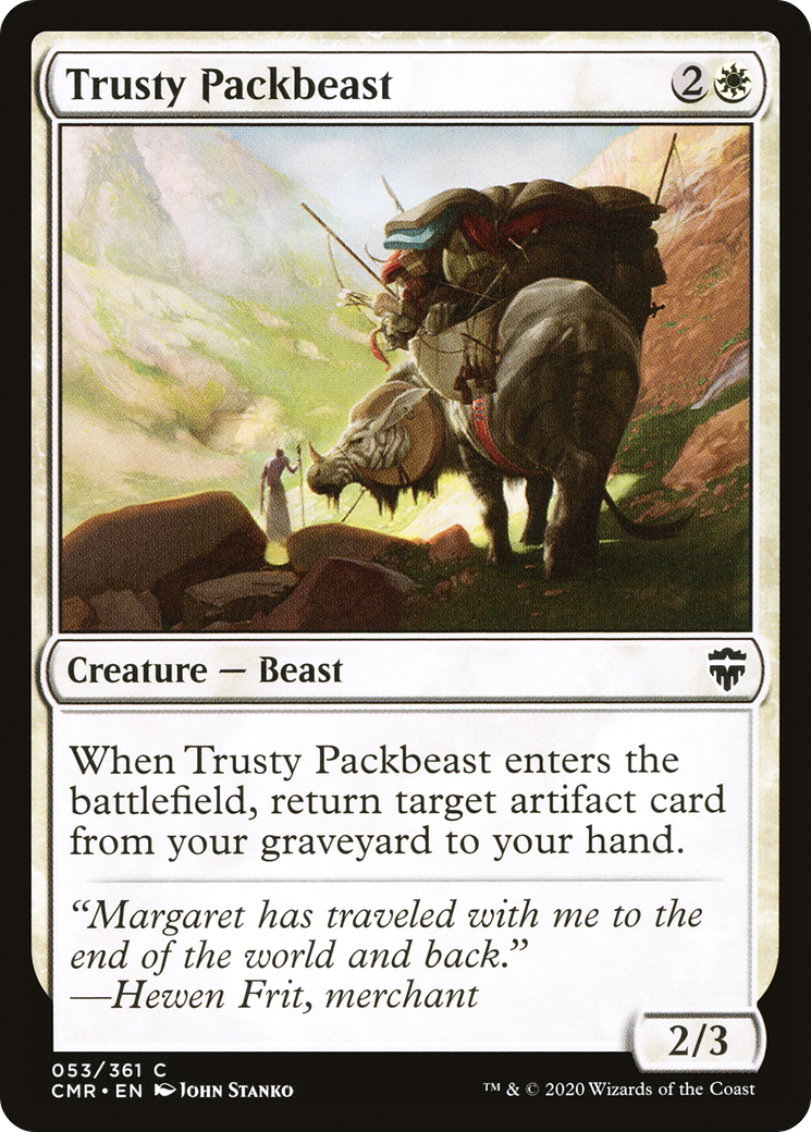 Trusty Packbeast (CMR-053) [Commander Legends] MTG Single Wizards of the Coast