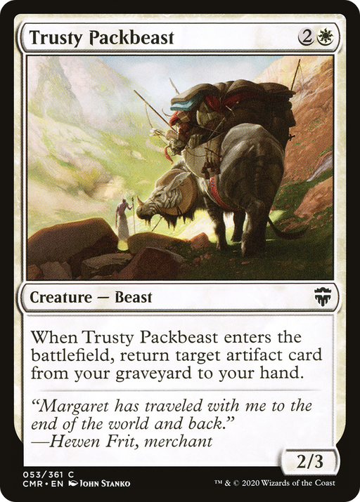 Trusty Packbeast (CMR-053) [Commander Legends] MTG Single Wizards of the Coast