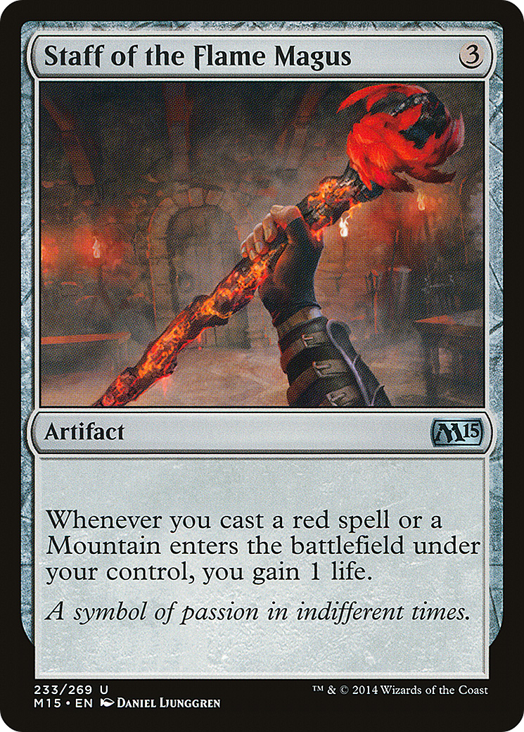 Staff of the Flame Magus (M15-233) [Magic 2015] Foil MTG Single Wizards of the Coast