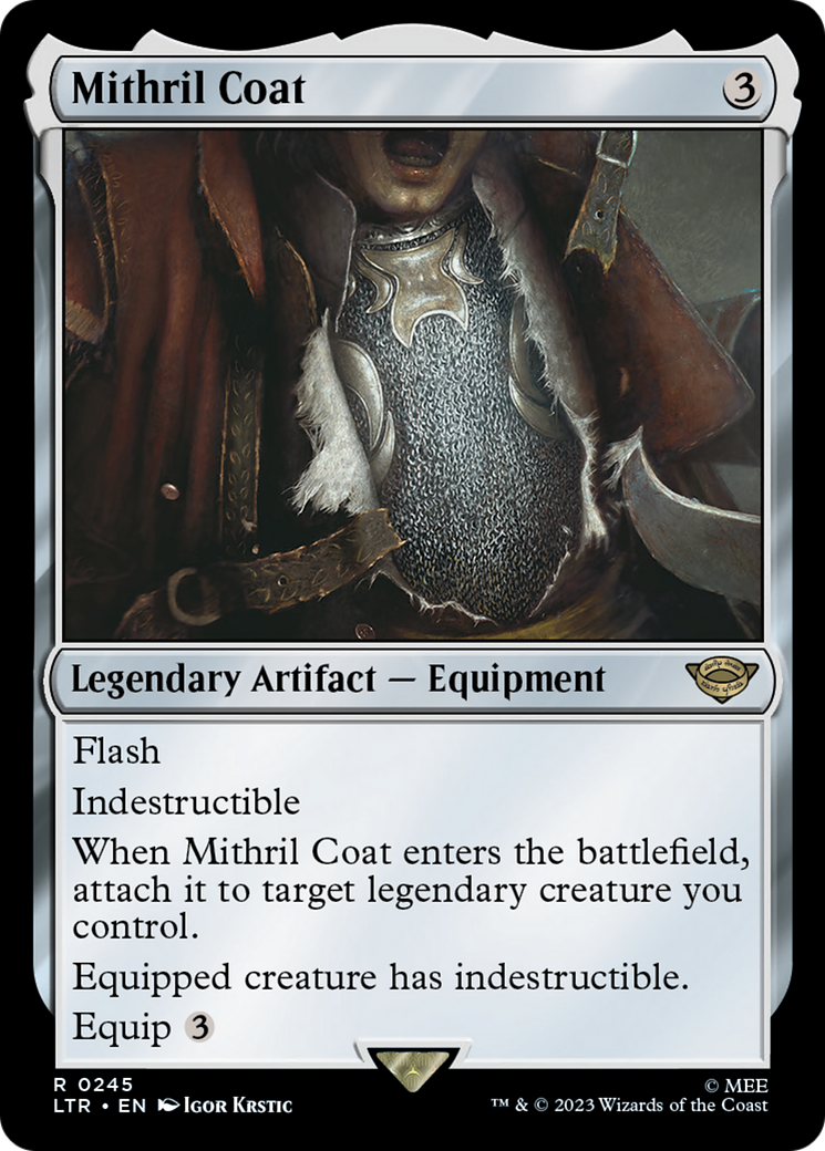 Mithril Coat (LTR-245) [The Lord of the Rings: Tales of Middle-earth] Foil MTG Single Wizards of the Coast