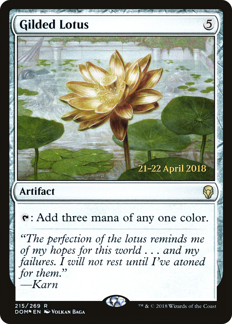 Gilded Lotus [Dominaria Prerelease Promos] MTG Single Magic: The Gathering