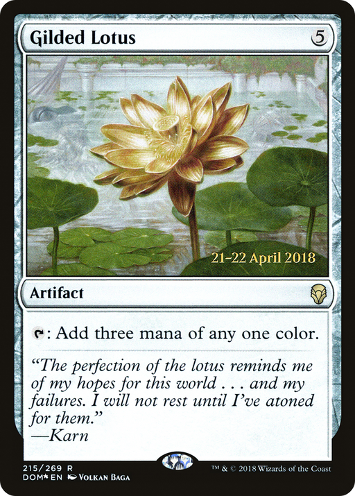 Gilded Lotus (PRE-215) [Dominaria Promos] Foil MTG Single Wizards of the Coast