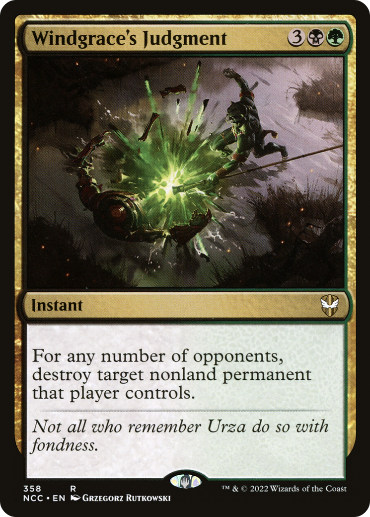 Windgrace's Judgment (NCC-358) [New Capenna Commander] MTG Single Wizards of the Coast
