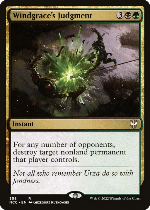 Windgrace's Judgment (NCC-358) [New Capenna Commander] MTG Single Wizards of the Coast
