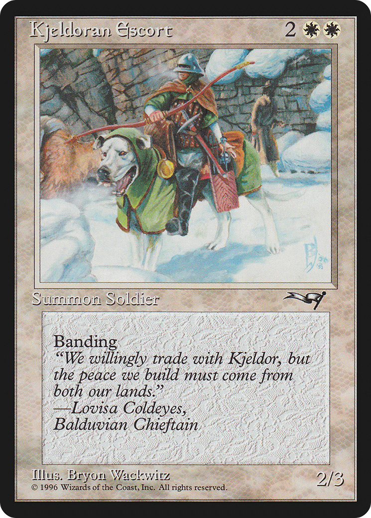 Kjeldoran Escort (ALL-07A) [Alliances] MTG Single Magic: The Gathering