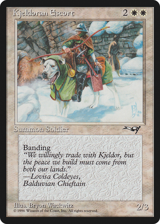 Kjeldoran Escort (ALL-07A) [Alliances] MTG Single Wizards of the Coast