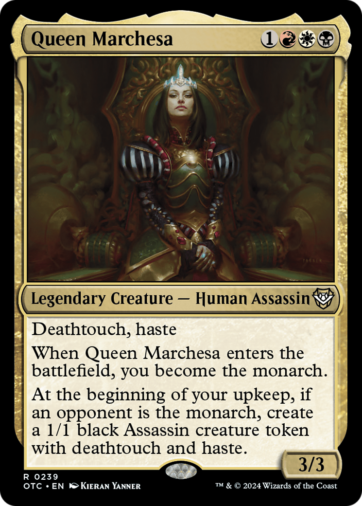 Queen Marchesa (OTC-239) [Outlaws of Thunder Junction Commander] MTG Single Wizards of the Coast