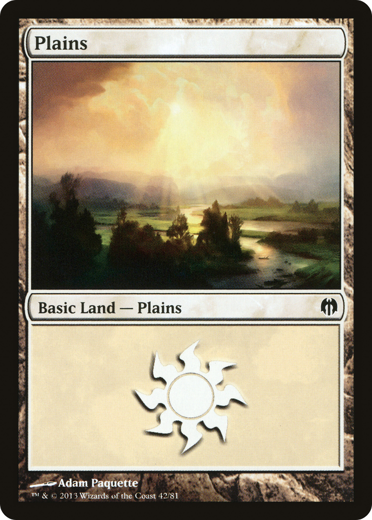 Plains (42) [Duel Decks: Heroes vs. Monsters] MTG Single Magic: The Gathering