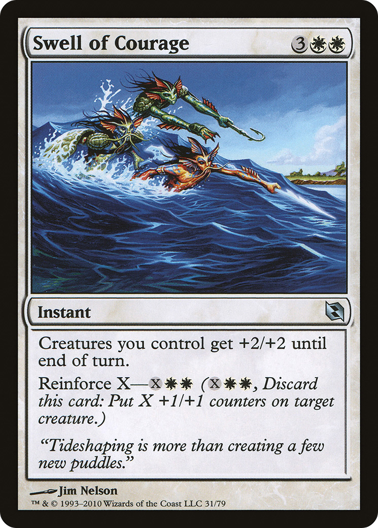 Swell of Courage (DDF-031) [Misc] Duel Decks: Elspeth vs. Tezzeret MTG Single Wizards of the Coast