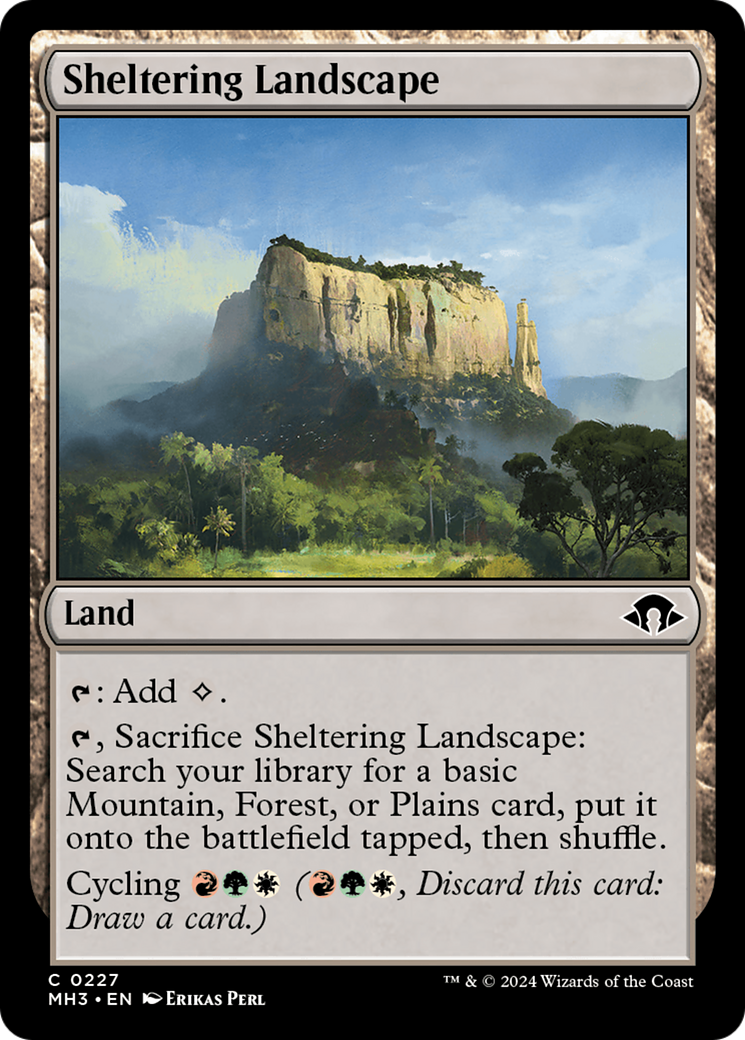 Sheltering Landscape (MH3-227) [Modern Horizons 3] MTG Single Modern Horizons 3
