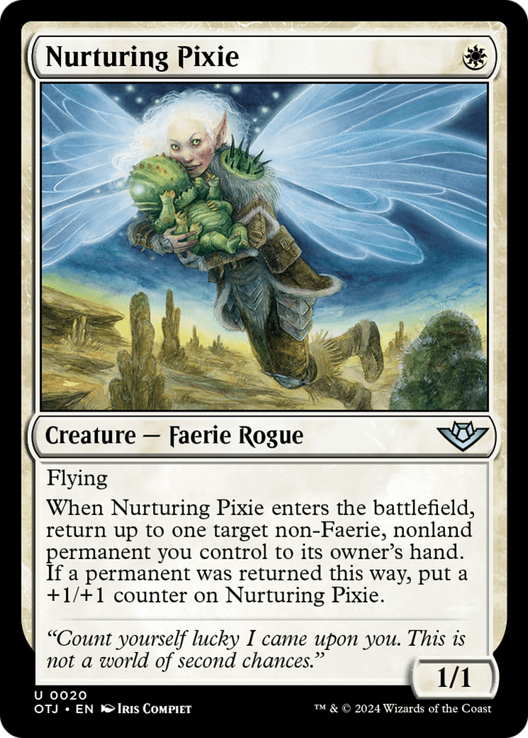 Nurturing Pixie (OTJ-020) [Outlaws of Thunder Junction] MTG Single Wizards of the Coast