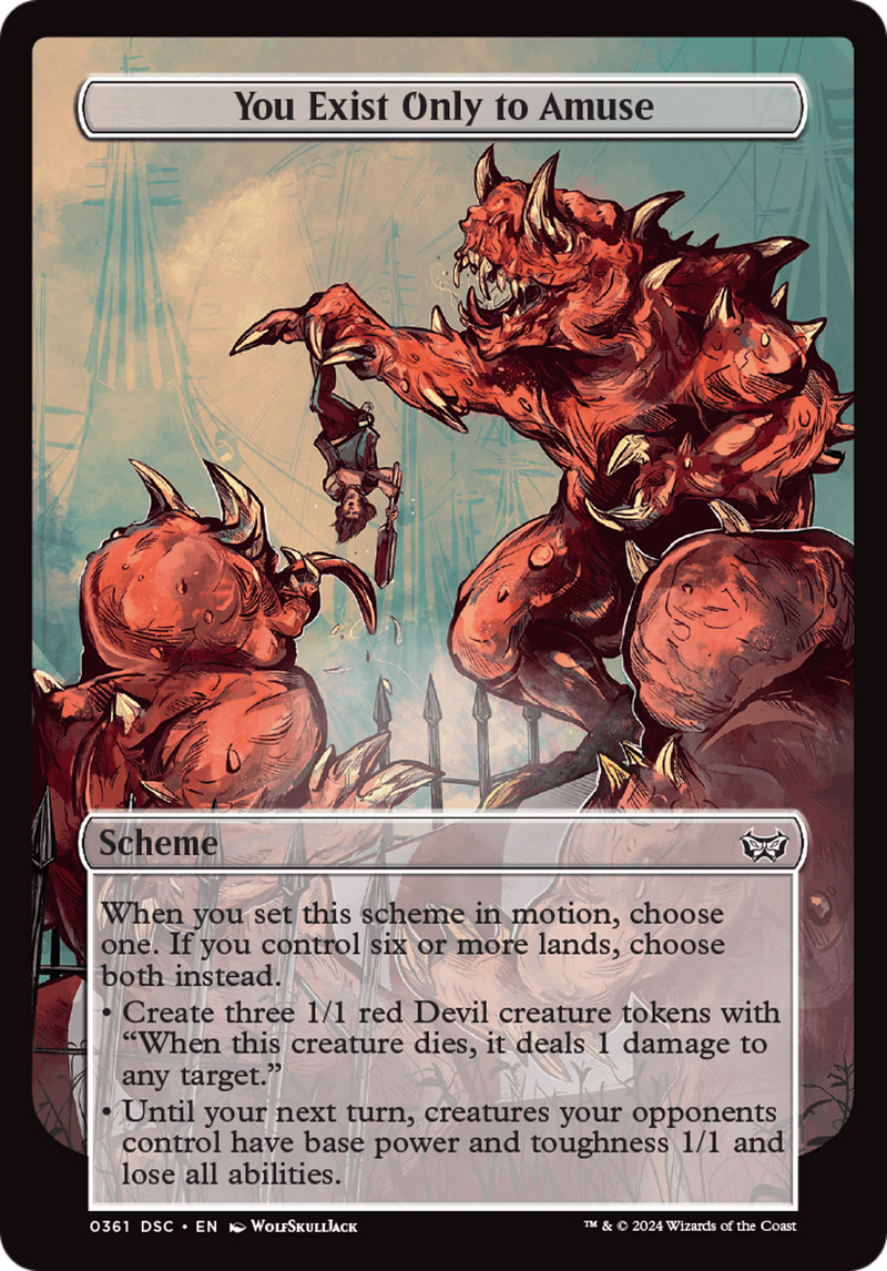 You Exist Only to Amuse (Full Art) (A:DSC-361) [Duskmourn: House of Horror Commander] MTG Single Wizards of the Coast