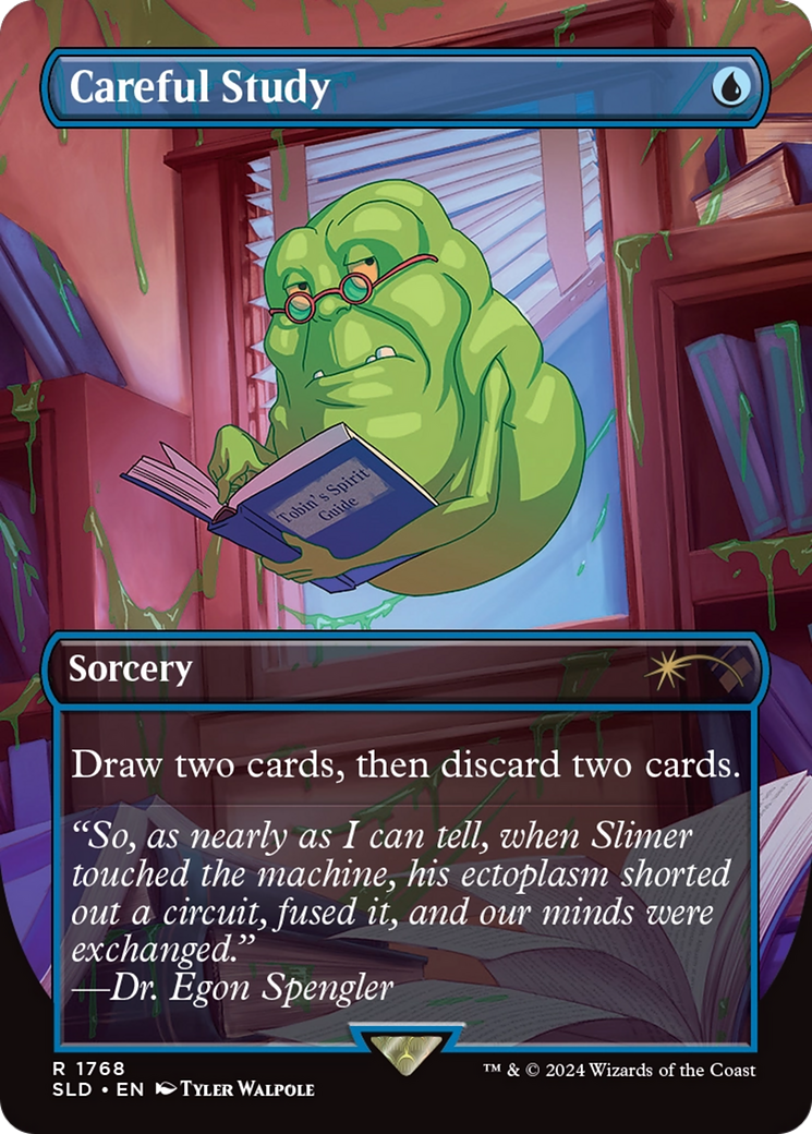 Careful Study (SLD-1768) [Secret Lair] Drop (Borderless) MTG Single Wizards of the Coast