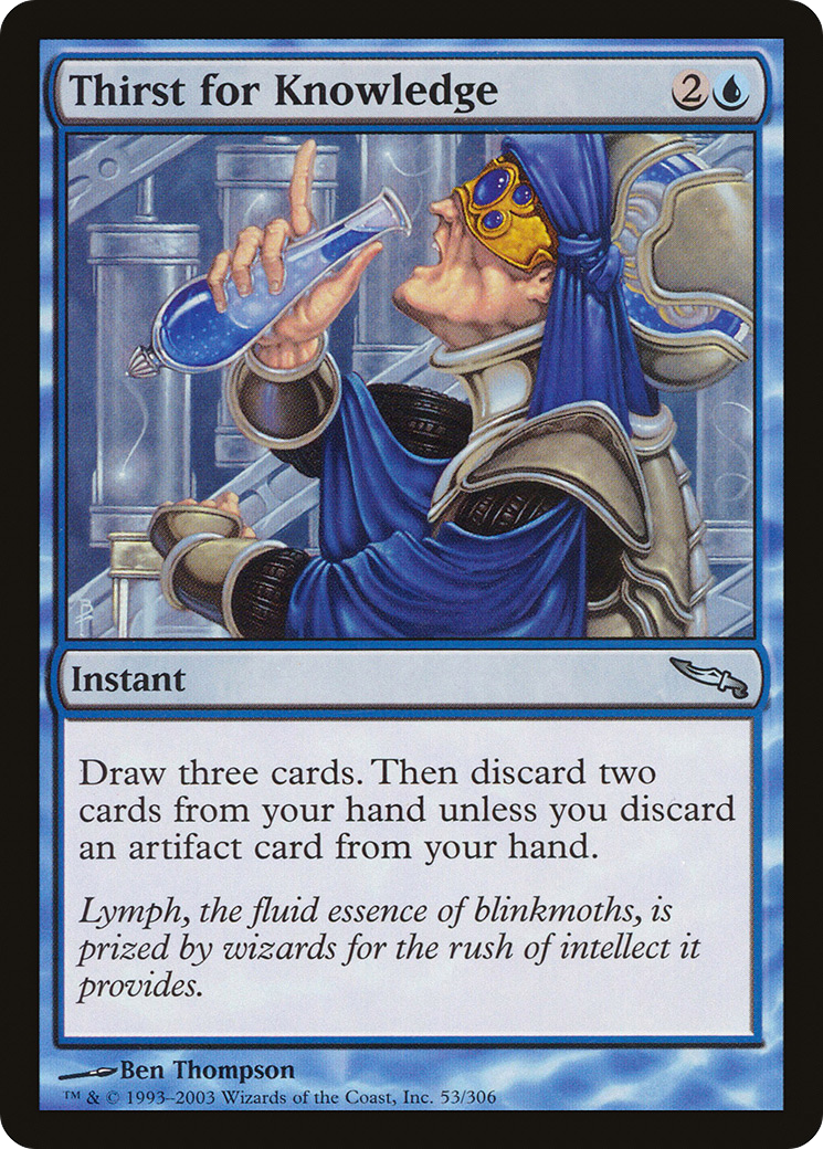 Thirst for Knowledge (MRD-053) [Mirrodin] Foil MTG Single Wizards of the Coast
