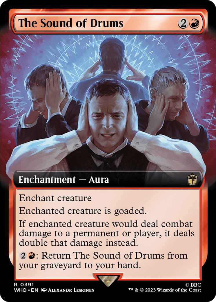 The Sound of Drums (WHO-391) [Doctor Who] (Extended Art) MTG Single Wizards of the Coast