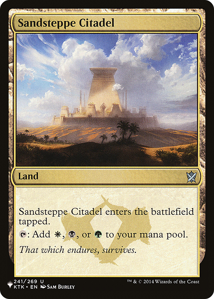 Sandsteppe Citadel (LIST-KTK-241) [Mystery Booster] The List MTG Single Wizards of the Coast