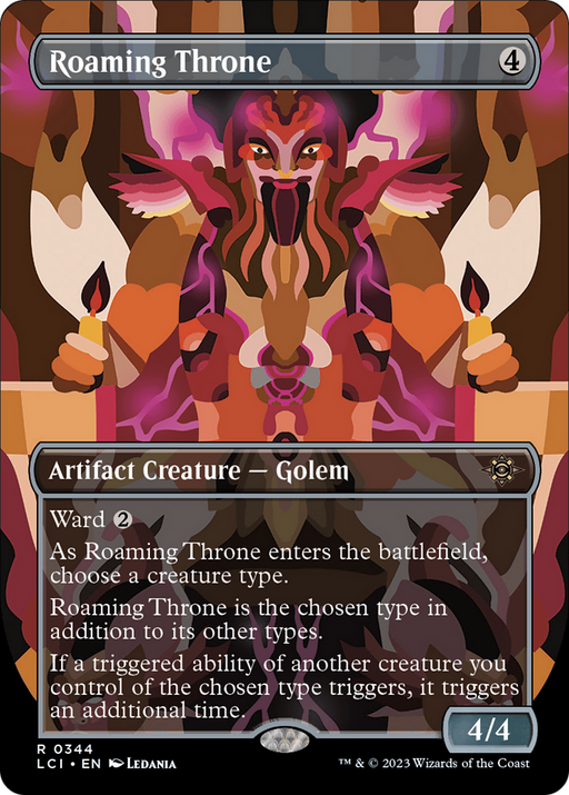 Roaming Throne (LCI-344) [The Lost Caverns of Ixalan] (Borderless) MTG Single Wizards of the Coast