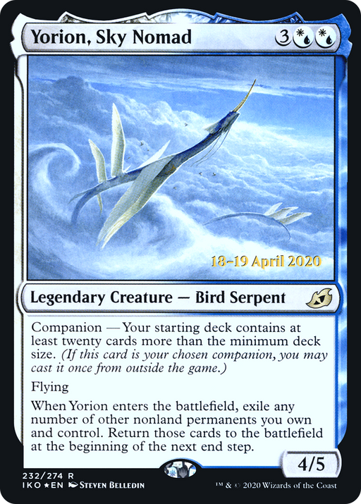 Yorion, Sky Nomad (PRE-232) [Ikoria: Lair of Behemoths Promos] Foil MTG Single Wizards of the Coast