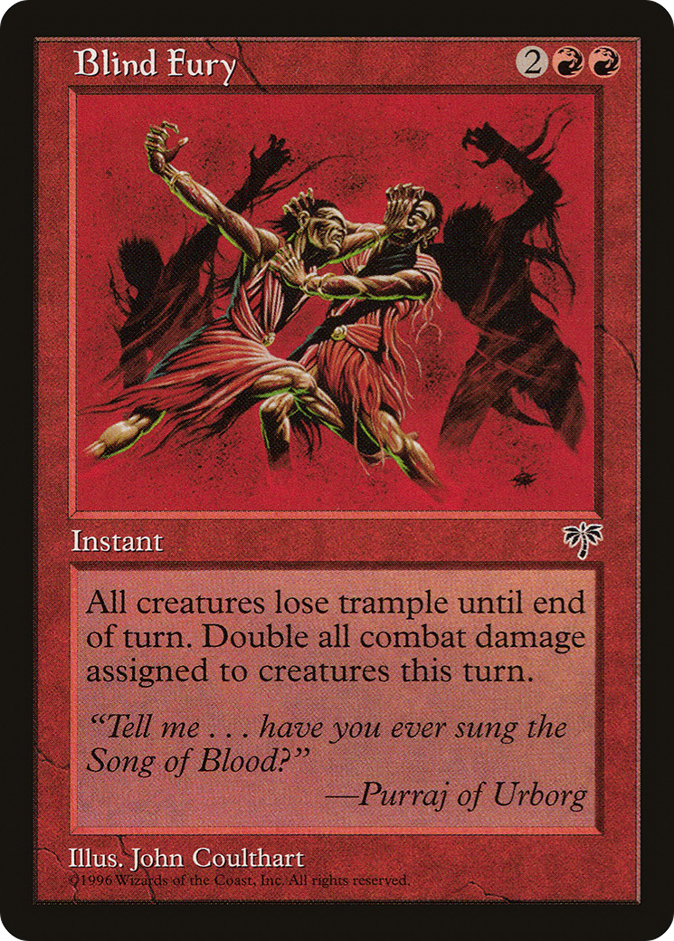 Blind Fury (MIR-158) [Mirage] MTG Single Wizards of the Coast