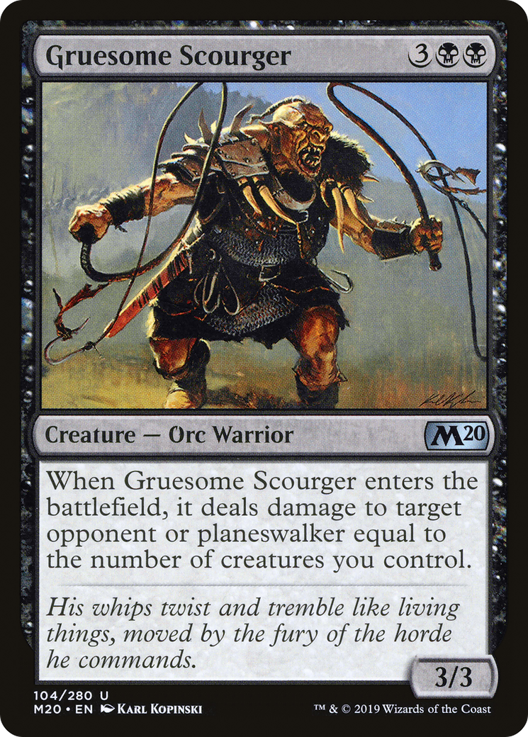 Gruesome Scourger (M20-104) [Core Set 2020] MTG Single Wizards of the Coast