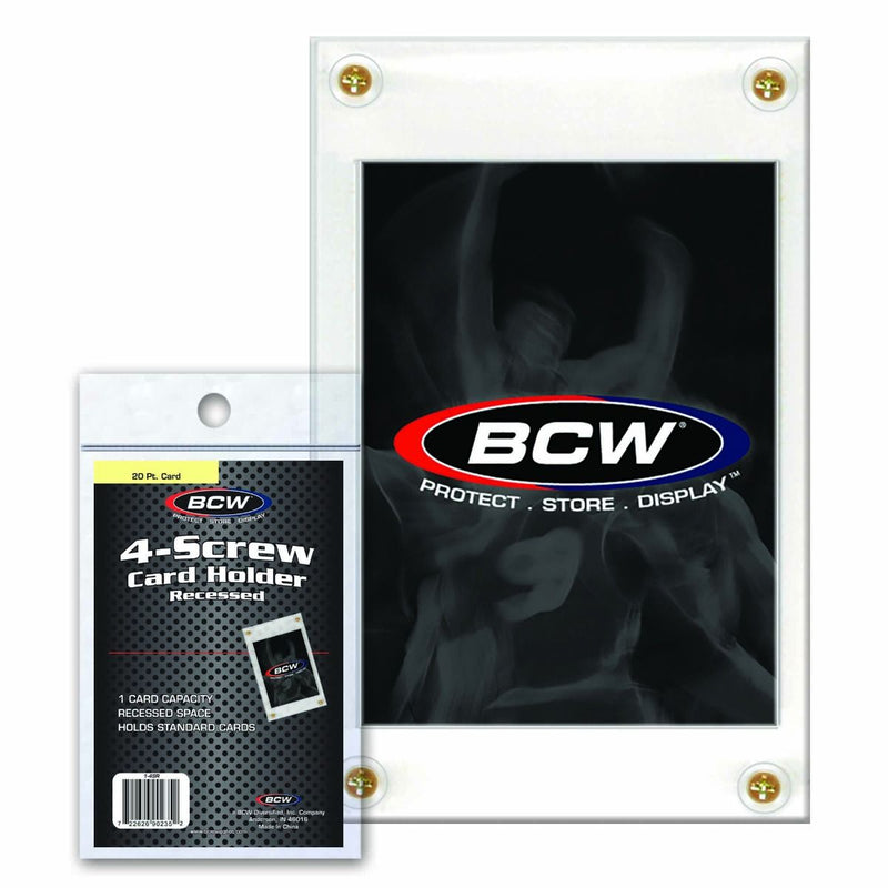 BCW: 4-Screw Card Holder - Recessed Binders & Pages BCW