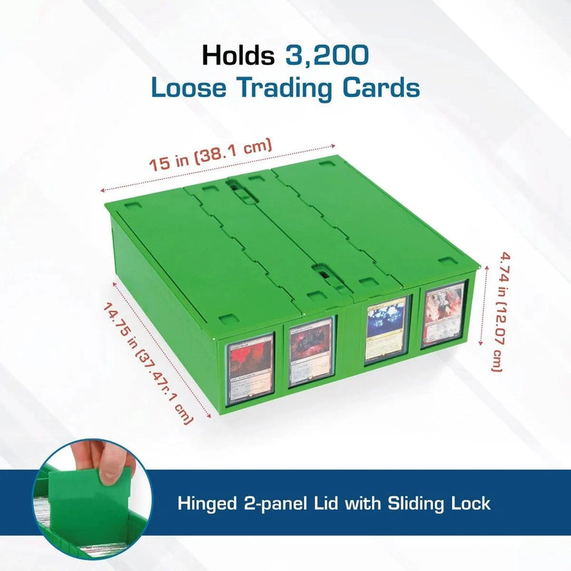 BCW: Card Storage Bin 3200Ct - Green Storage Boxes & Organizers BCW
