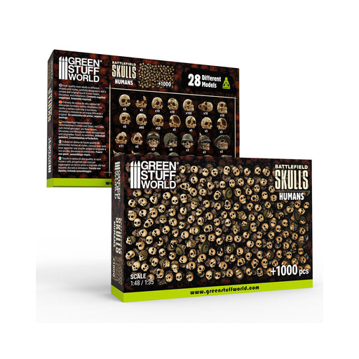 Green Stuff World: Battlefield Resin Skulls 1:48-1:35 Model Tools & Glue Green Stuff World