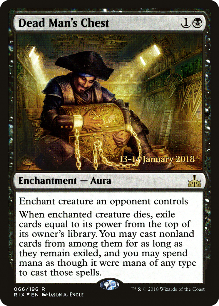 Dead Man's Chest (PRE-066) [Rivals of Ixalan Promos] Foil MTG Single Wizards of the Coast