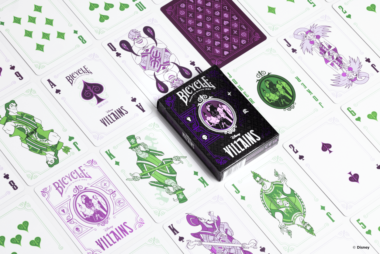 Bicycle Playing Cards: Disney Villains - Purple Board Games Bicycle