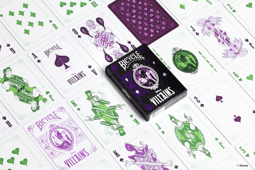 Bicycle Playing Cards: Disney Villains - Purple Board Games Bicycle