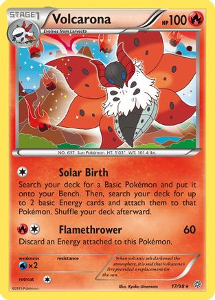 Volcarona (17/98) Reverse Holofoil [XY: Ancient Origins] Pokemon Single Pokémon