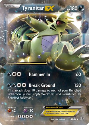 Tyranitar EX (42/98) Holofoil [XY: Ancient Origins] Pokemon Single Pokémon