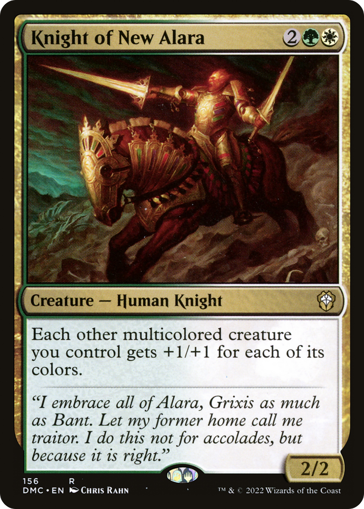 Knight of New Alara (DMC-156) [Dominaria United Commander] MTG Single Wizards of the Coast