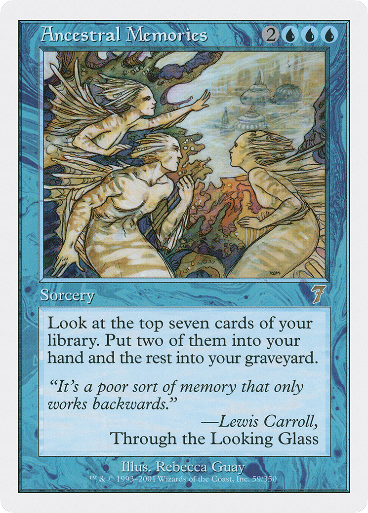 Ancestral Memories (7ED-059) [Seventh Edition] MTG Single Wizards of the Coast
