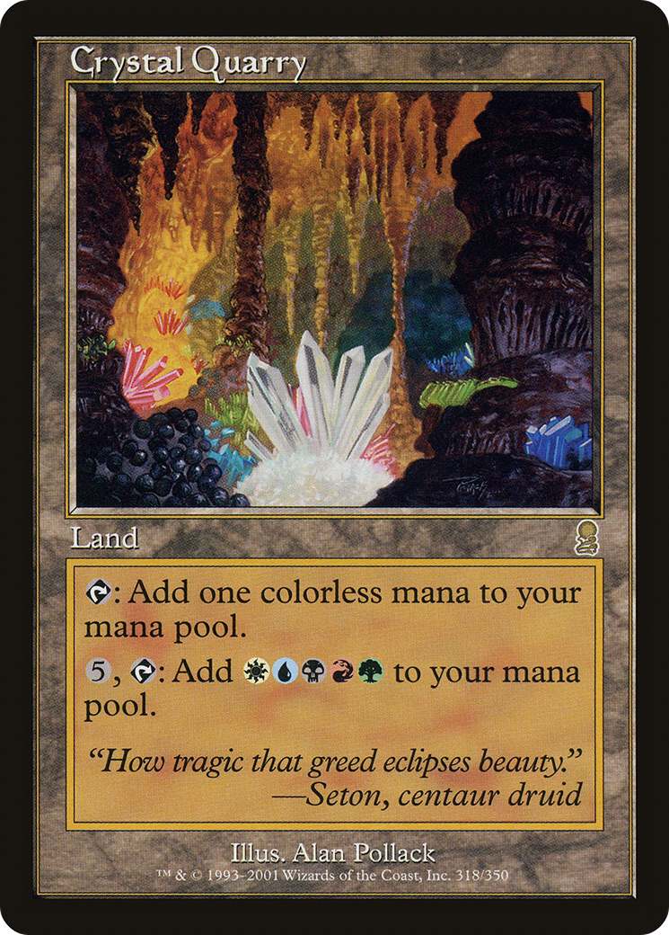 Crystal Quarry (ODY-318) [Odyssey] Foil MTG Single Wizards of the Coast