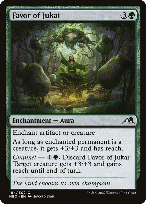 Favor of Jukai (NEO-184) [Kamigawa: Neon Dynasty] MTG Single Wizards of the Coast