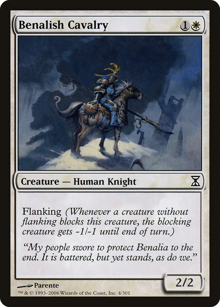 Benalish Cavalry (TSP-004) [Time Spiral] Foil MTG Single Wizards of the Coast