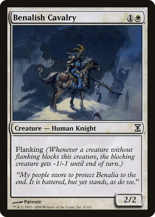 Benalish Cavalry (TSP-004) [Time Spiral] MTG Single Wizards of the Coast