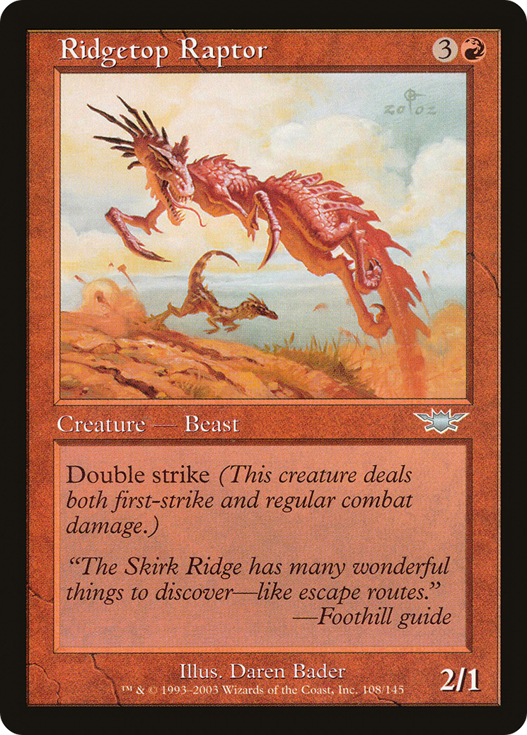 Ridgetop Raptor (LGN-108) [Legions] MTG Single Wizards of the Coast
