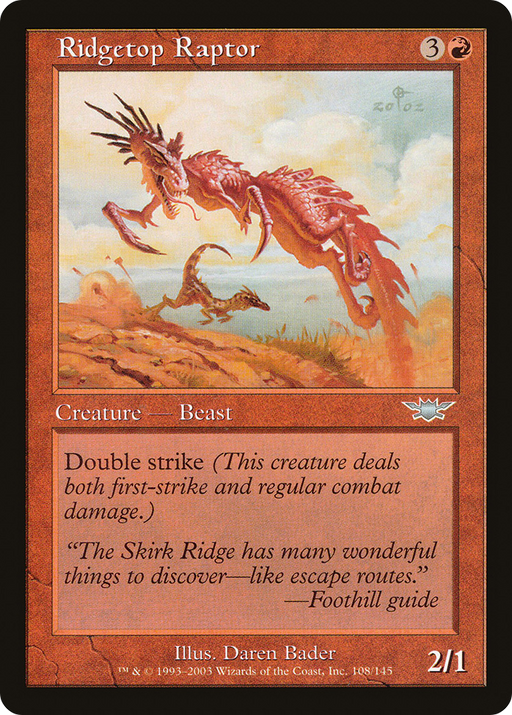 Ridgetop Raptor (LGN-108) [Legions] MTG Single Wizards of the Coast