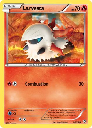 Larvesta (/98) Reverse Holofoil [XY: Ancient Origins] Pokemon Single Pokémon