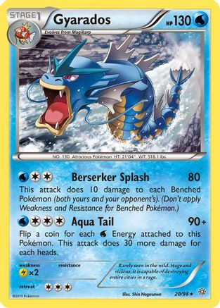 Gyarados (20/98) Reverse Holofoil [XY: Ancient Origins] Pokemon Single Pokémon