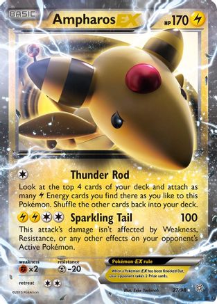 Ampharos EX (27/98) Holofoil [XY: Ancient Origins] Pokemon Single Pokémon