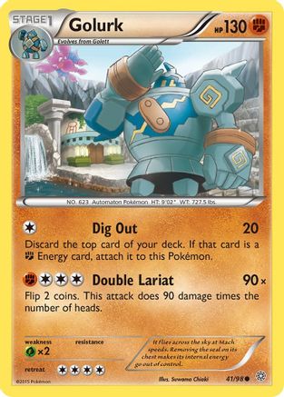 Golurk (41/98) Reverse Holofoil [XY: Ancient Origins] Pokemon Single Pokémon