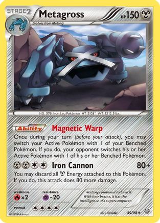 Metagross (49/98) [XY: Ancient Origins] Pokemon Single Pokémon