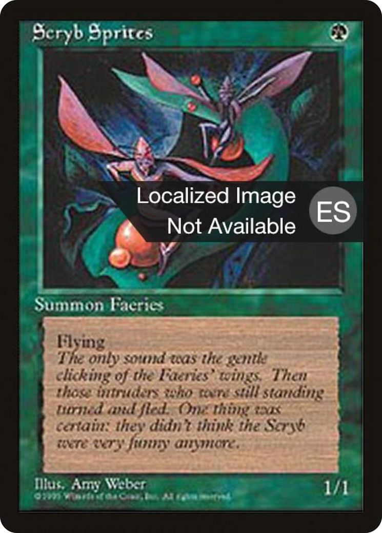 Scryb Sprites (4BB-270) [Fourth Edition Foreign Black Border] MTG Single Wizards of the Coast