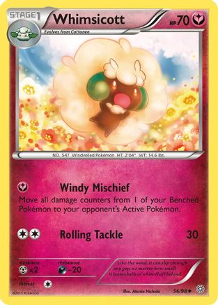 Whimsicott (56/98) Reverse Holofoil [XY: Ancient Origins] Pokemon Single Pokémon